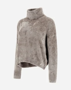 Herno Pullover & Strickjacken-Resort Rollkragenpullover Aus Chenille Knit