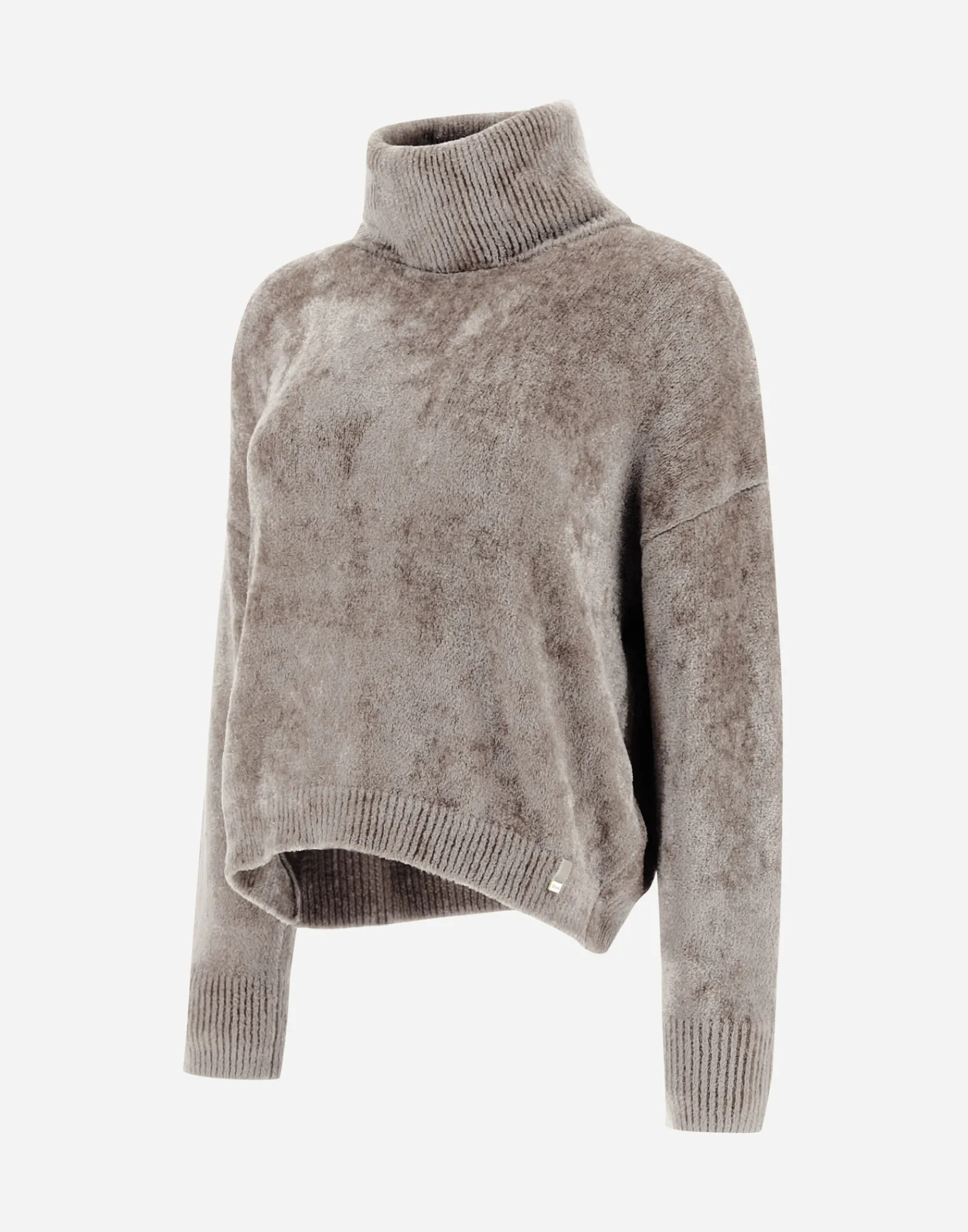 Herno Pullover & Strickjacken-Resort Rollkragenpullover Aus Chenille Knit