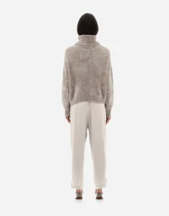 Herno Pullover & Strickjacken-Resort Rollkragenpullover Aus Chenille Knit