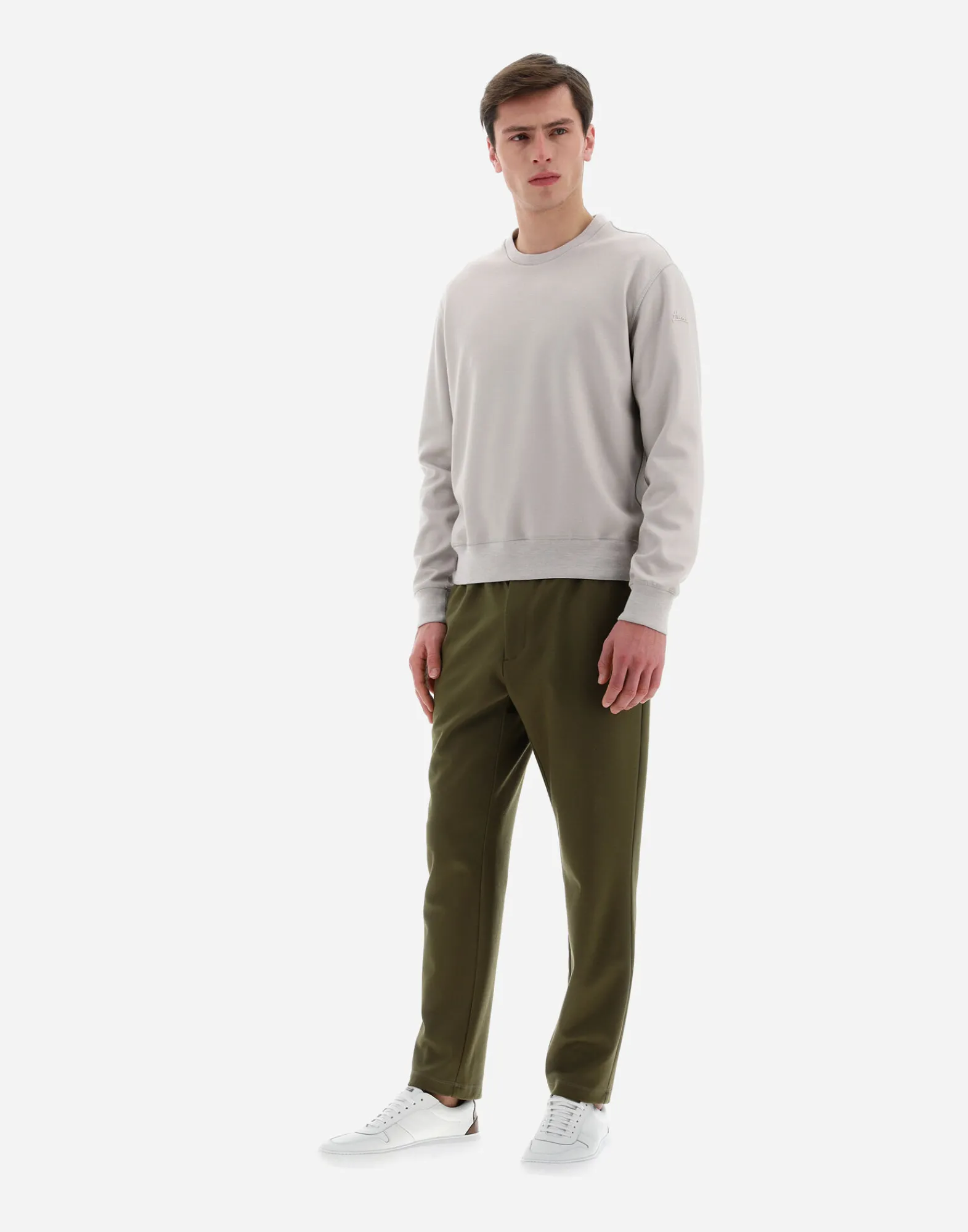 Herno Sweatshirts & Strickjacken-Resort Sweatshirt Aus Boiled Wool Jersey