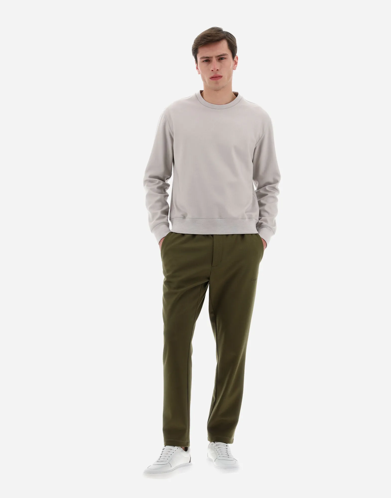 Herno Sweatshirts & Strickjacken-Resort Sweatshirt Aus Boiled Wool Jersey