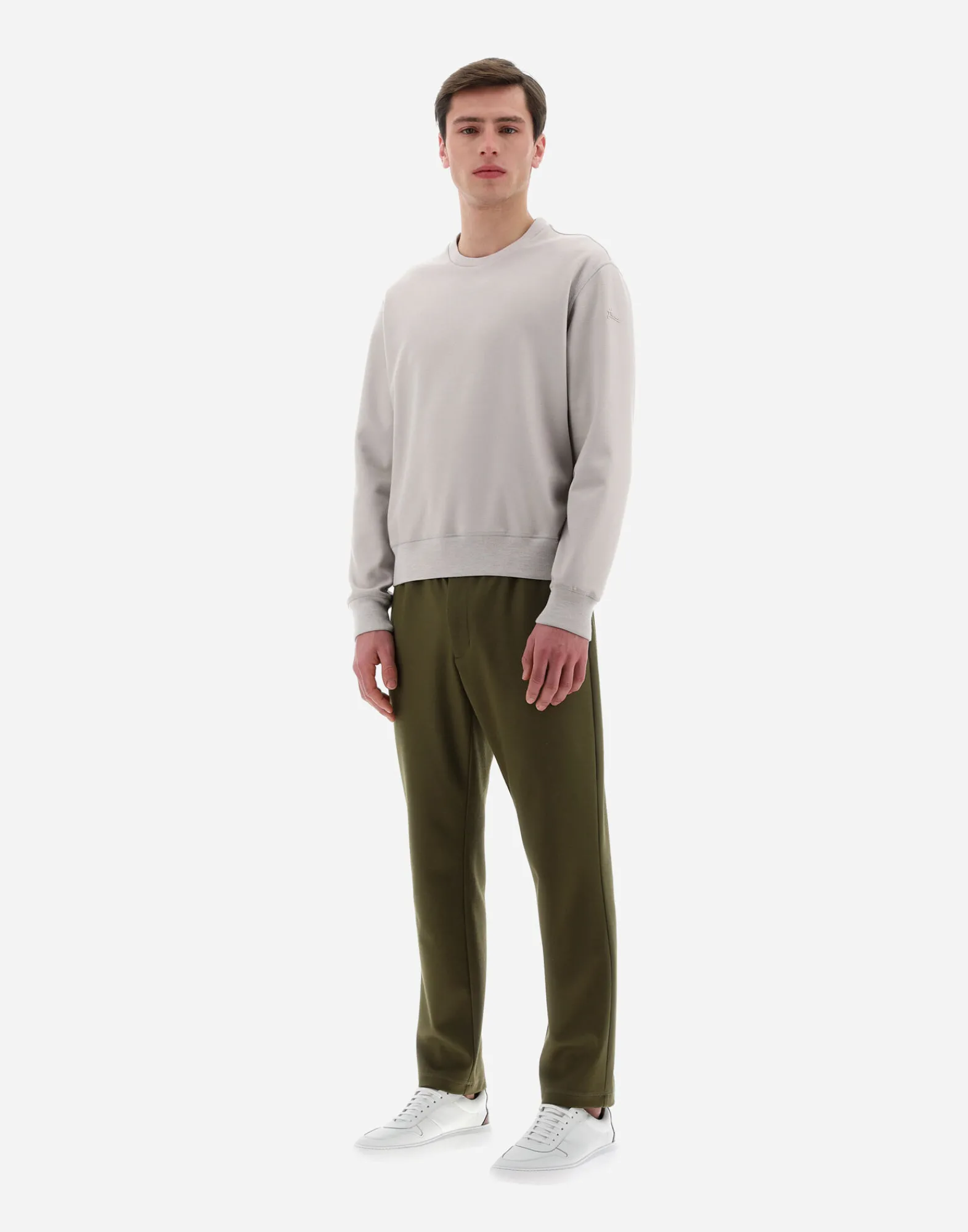 Herno Sweatshirts & Strickjacken-Resort Sweatshirt Aus Boiled Wool Jersey