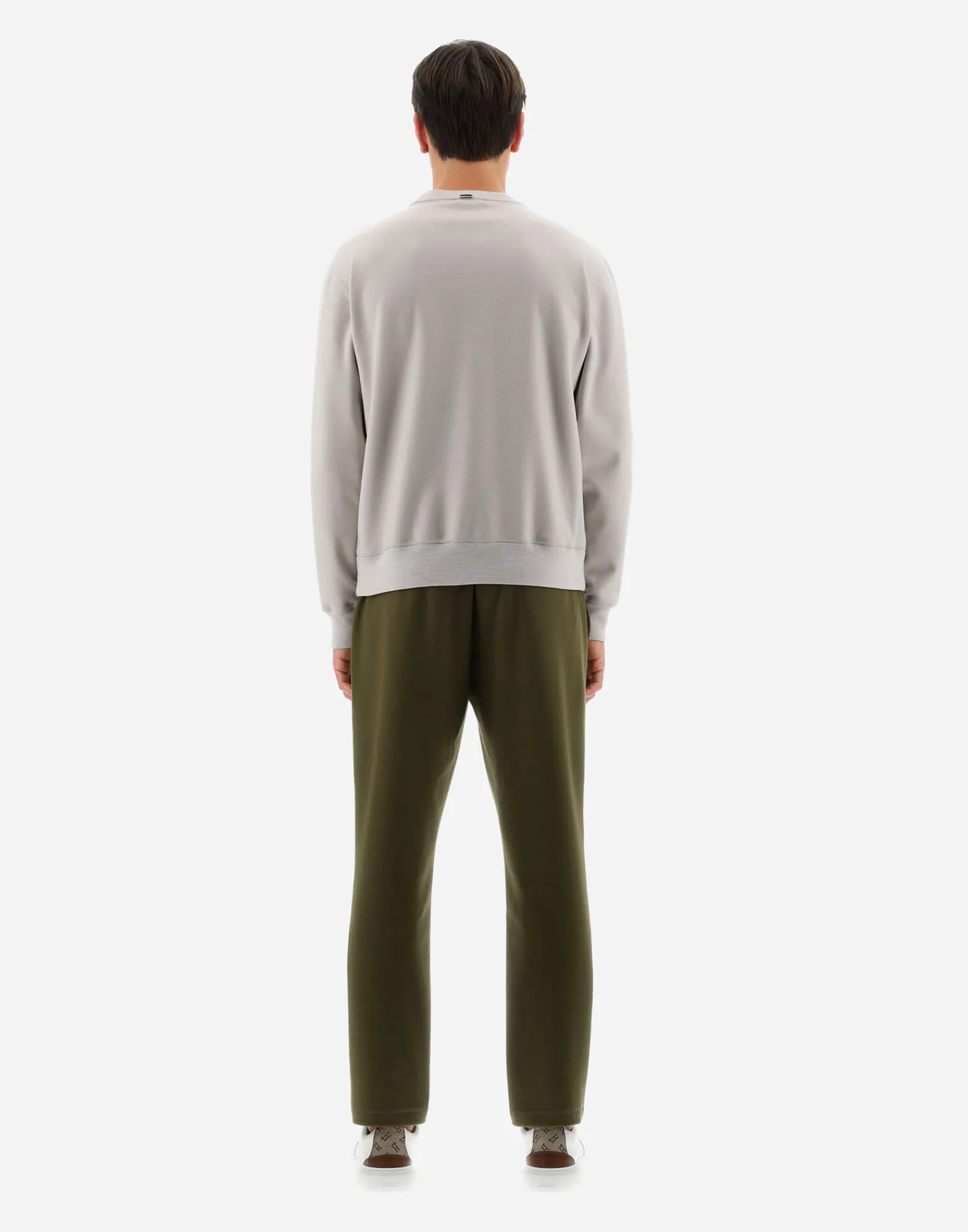 Herno Sweatshirts & Strickjacken-Resort Sweatshirt Aus Boiled Wool Jersey