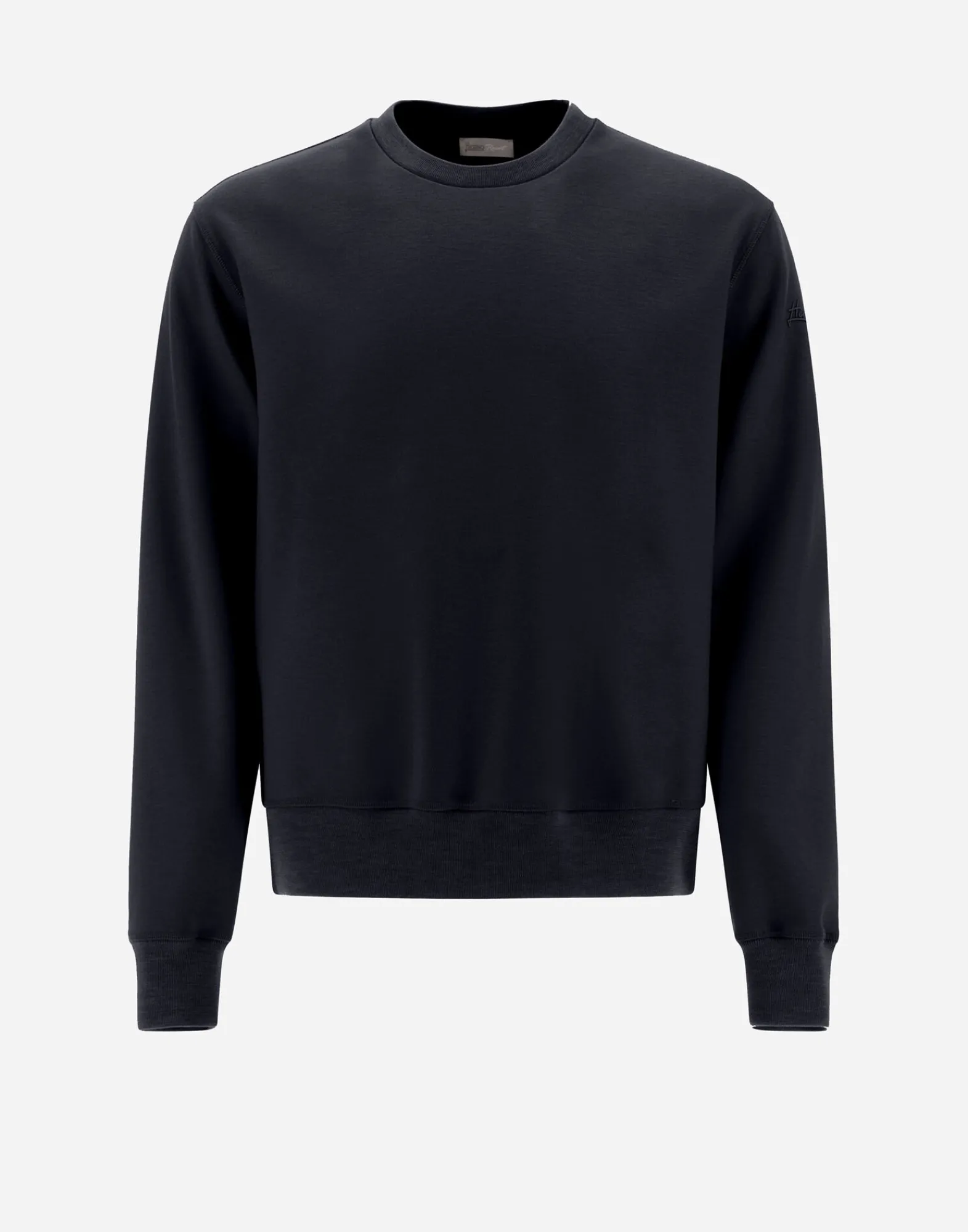 Herno Sweatshirts & Strickjacken-Resort Sweatshirt Aus Boiled Wool Jersey