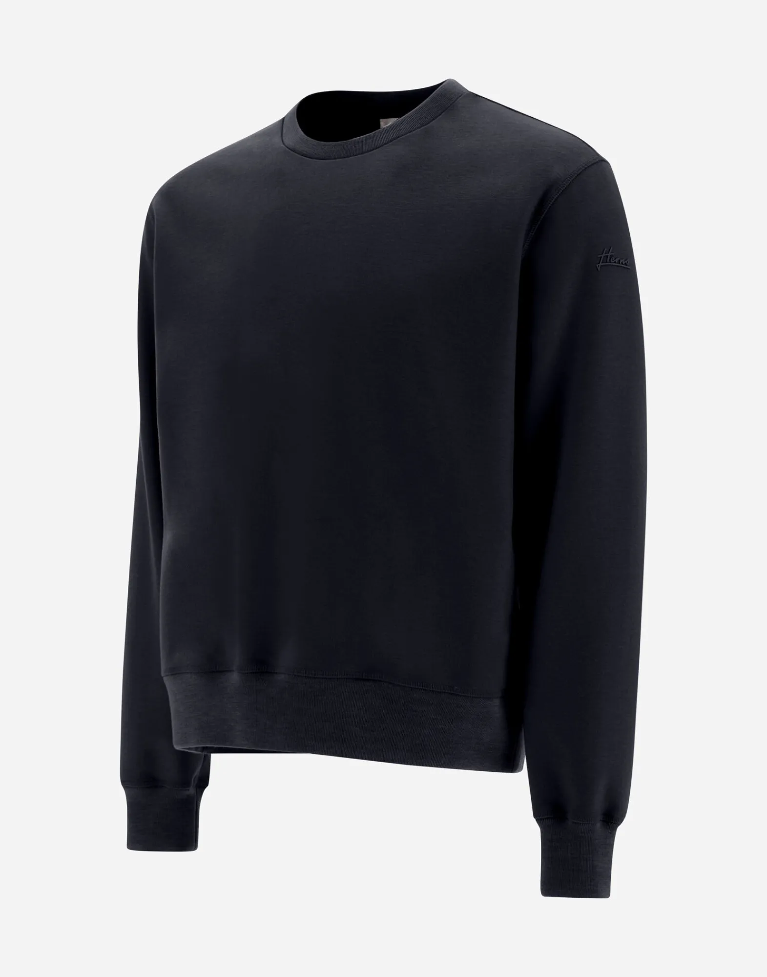 Herno Sweatshirts & Strickjacken-Resort Sweatshirt Aus Boiled Wool Jersey