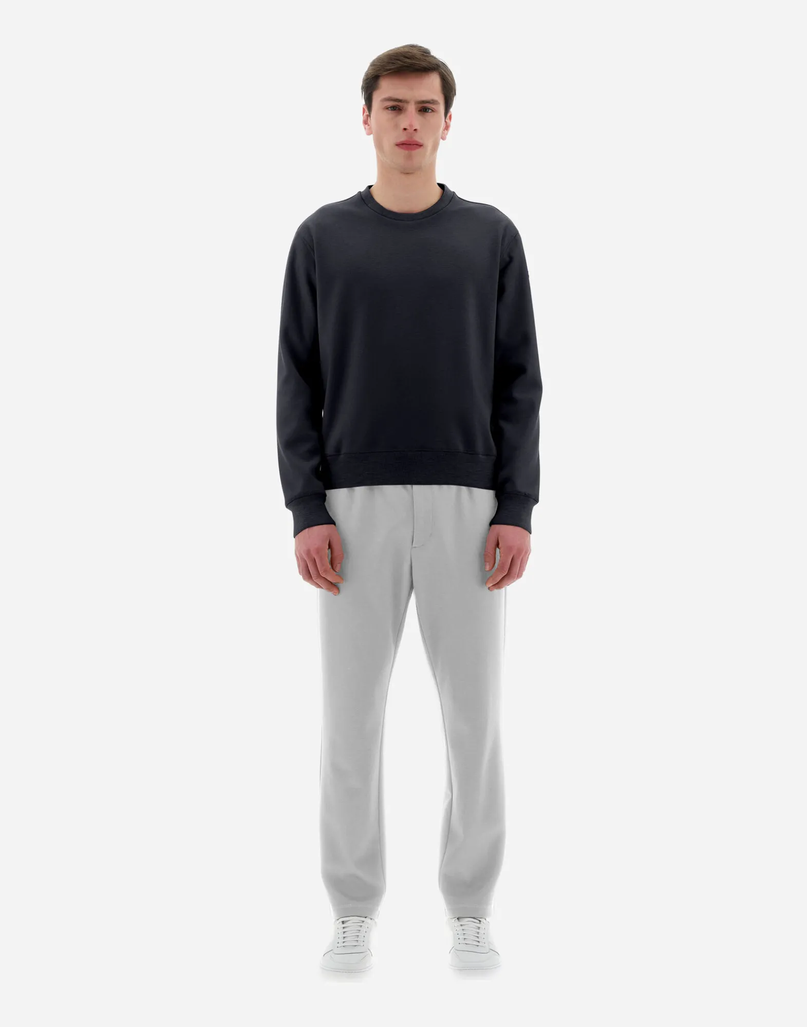 Herno Sweatshirts & Strickjacken-Resort Sweatshirt Aus Boiled Wool Jersey