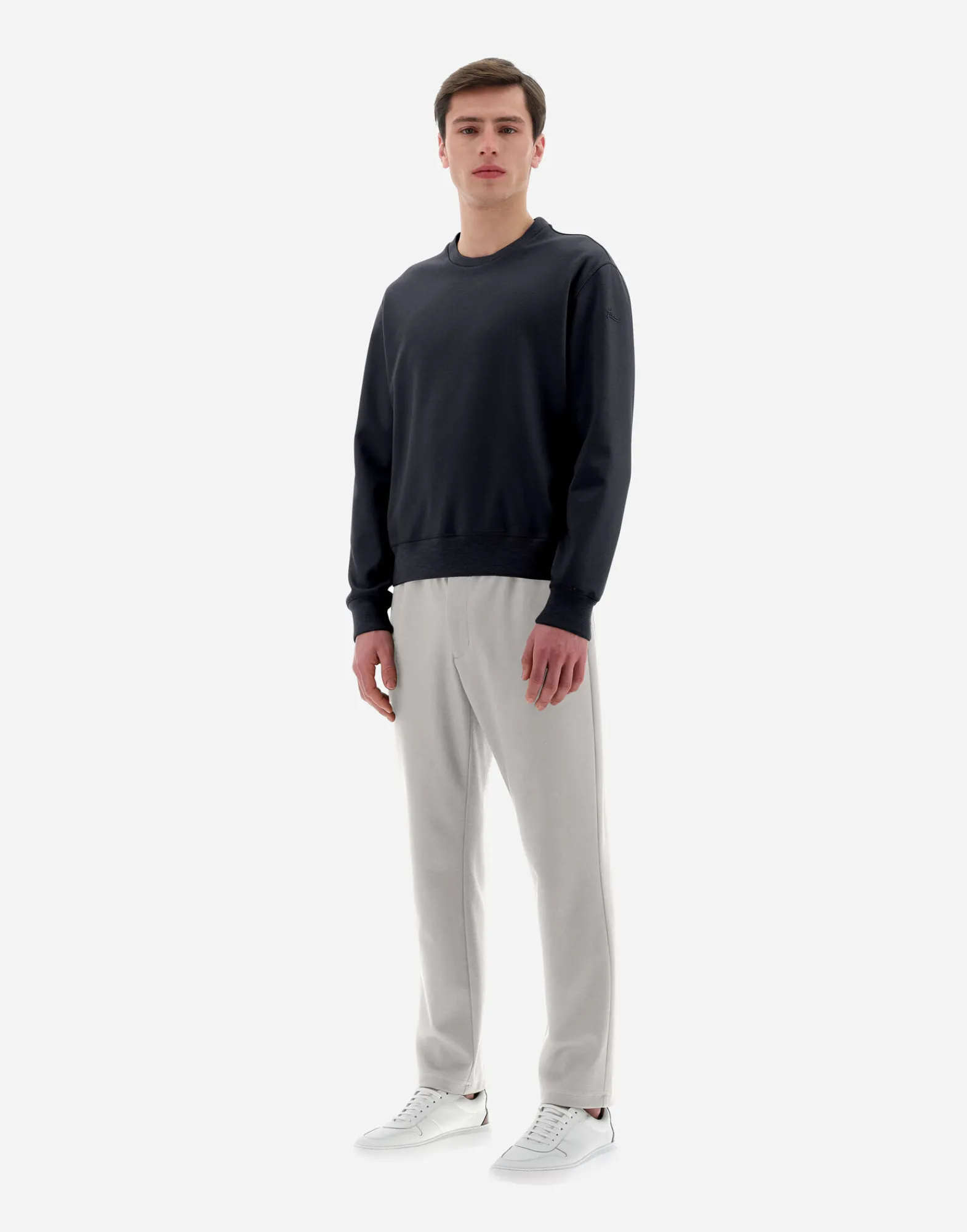 Herno Sweatshirts & Strickjacken-Resort Sweatshirt Aus Boiled Wool Jersey