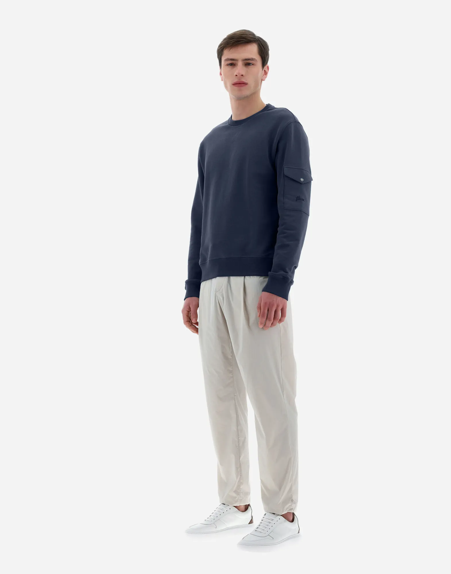 Herno Sweatshirts & Strickjacken-Resort Sweatshirt Aus Cotton Sweater