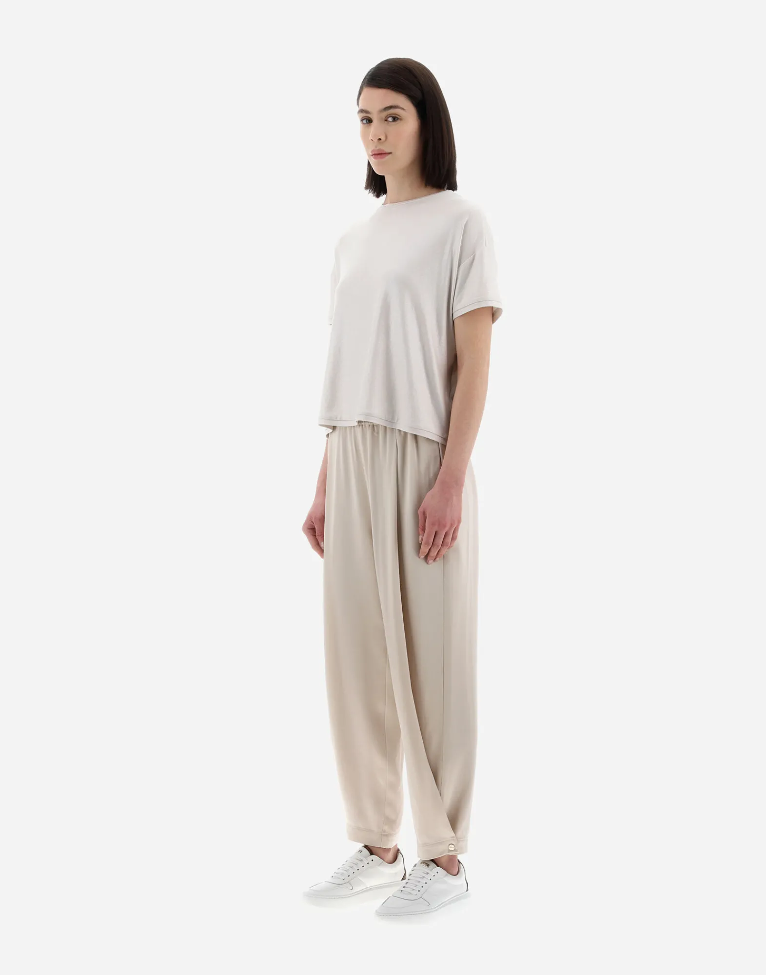 Herno T-Shirts-Resort T-Shirt Aus Coated Jersey