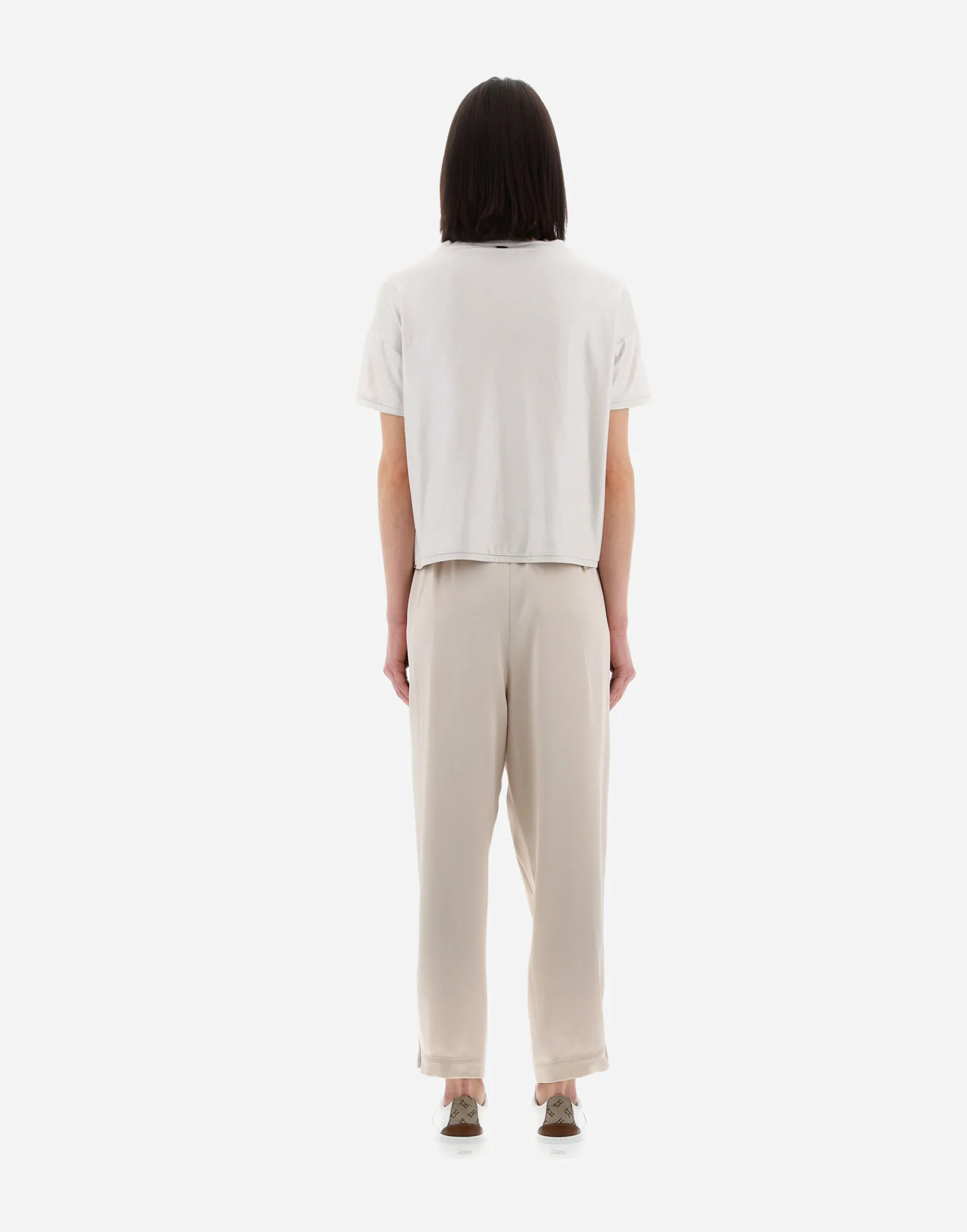Herno T-Shirts-Resort T-Shirt Aus Coated Jersey