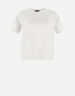 Herno T-Shirts-Resort T-Shirt Aus Glamour Chenille