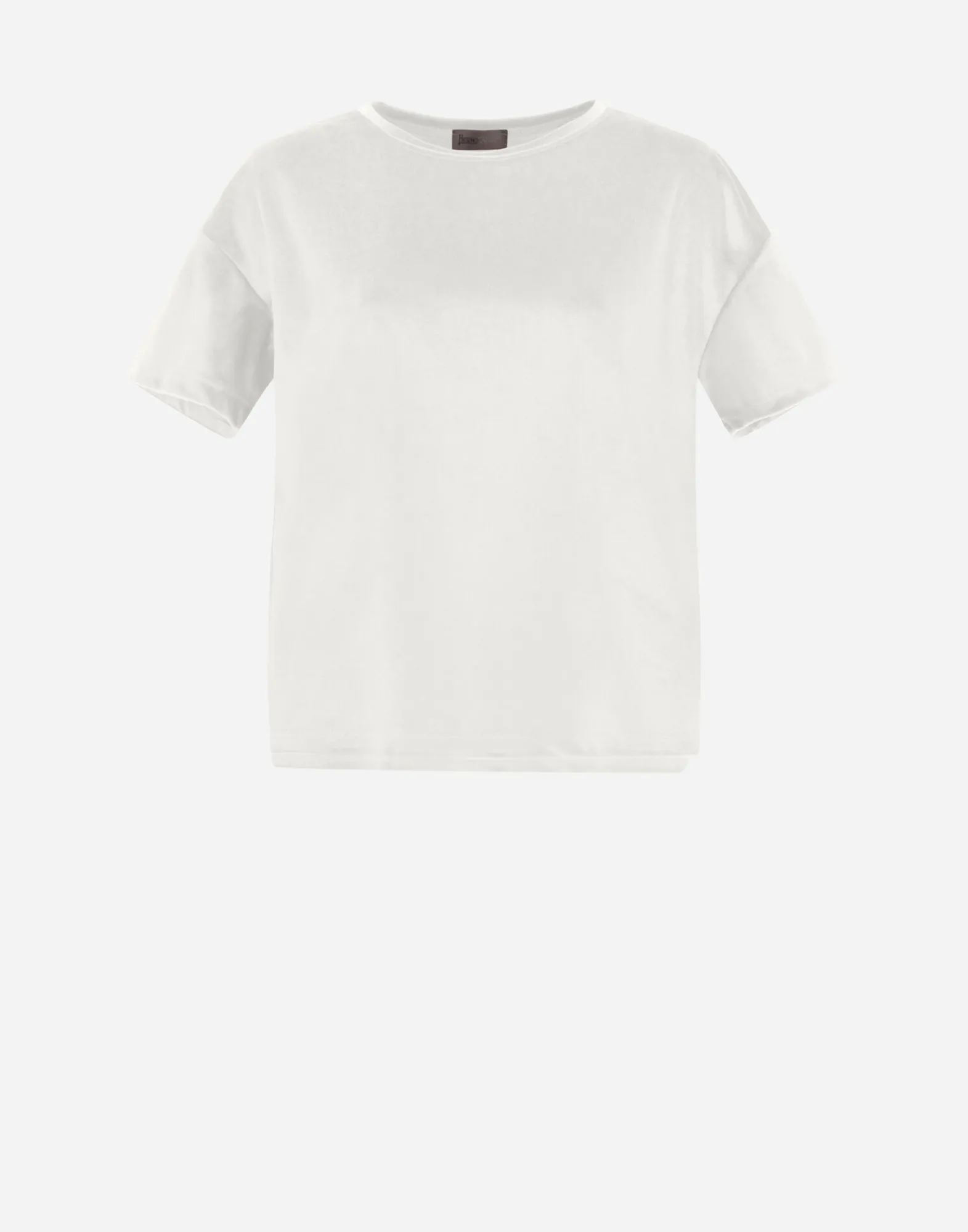 Herno T-Shirts-Resort T-Shirt Aus Glamour Chenille
