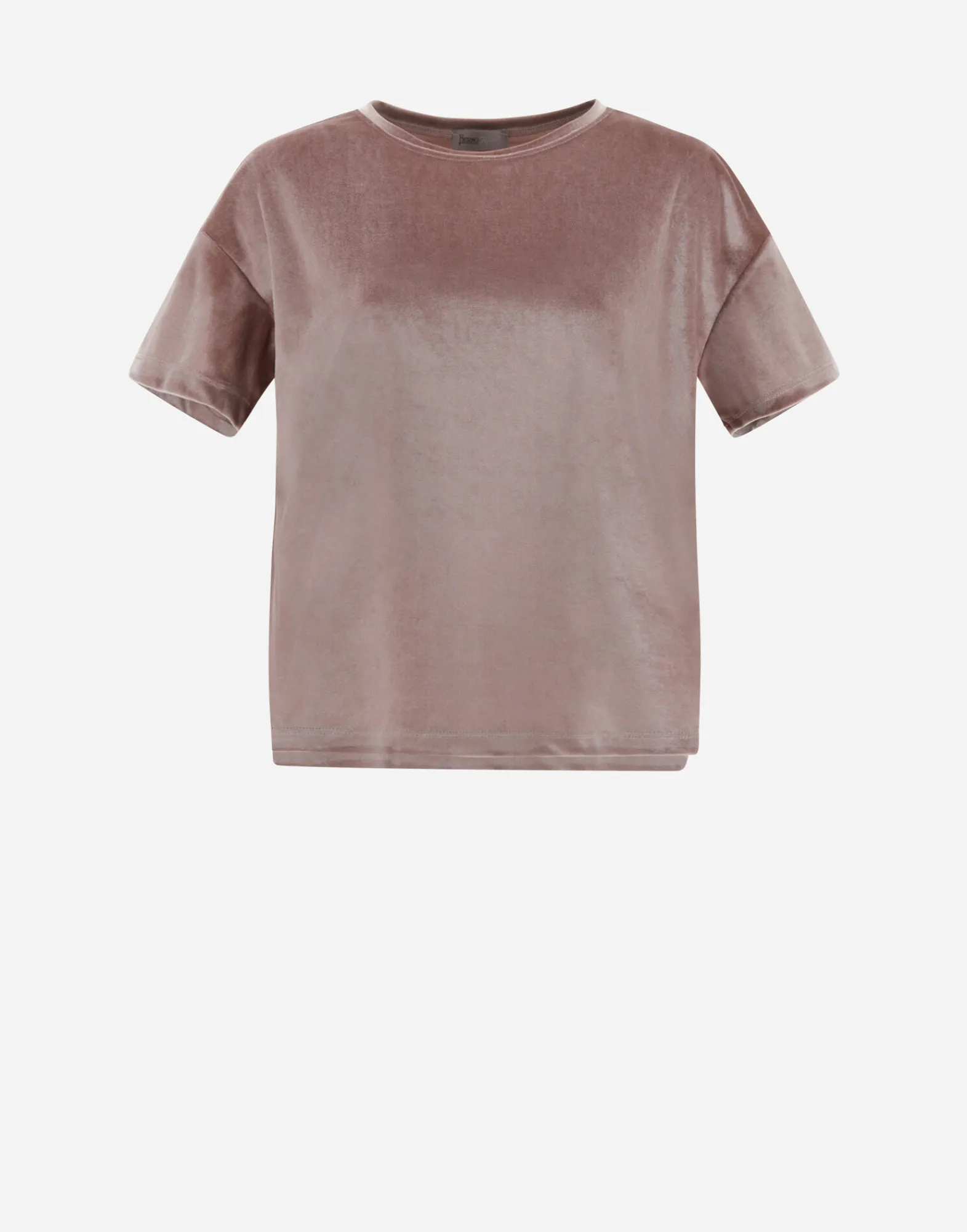 Herno T-Shirts-Resort T-Shirt Aus Glamour Chenille