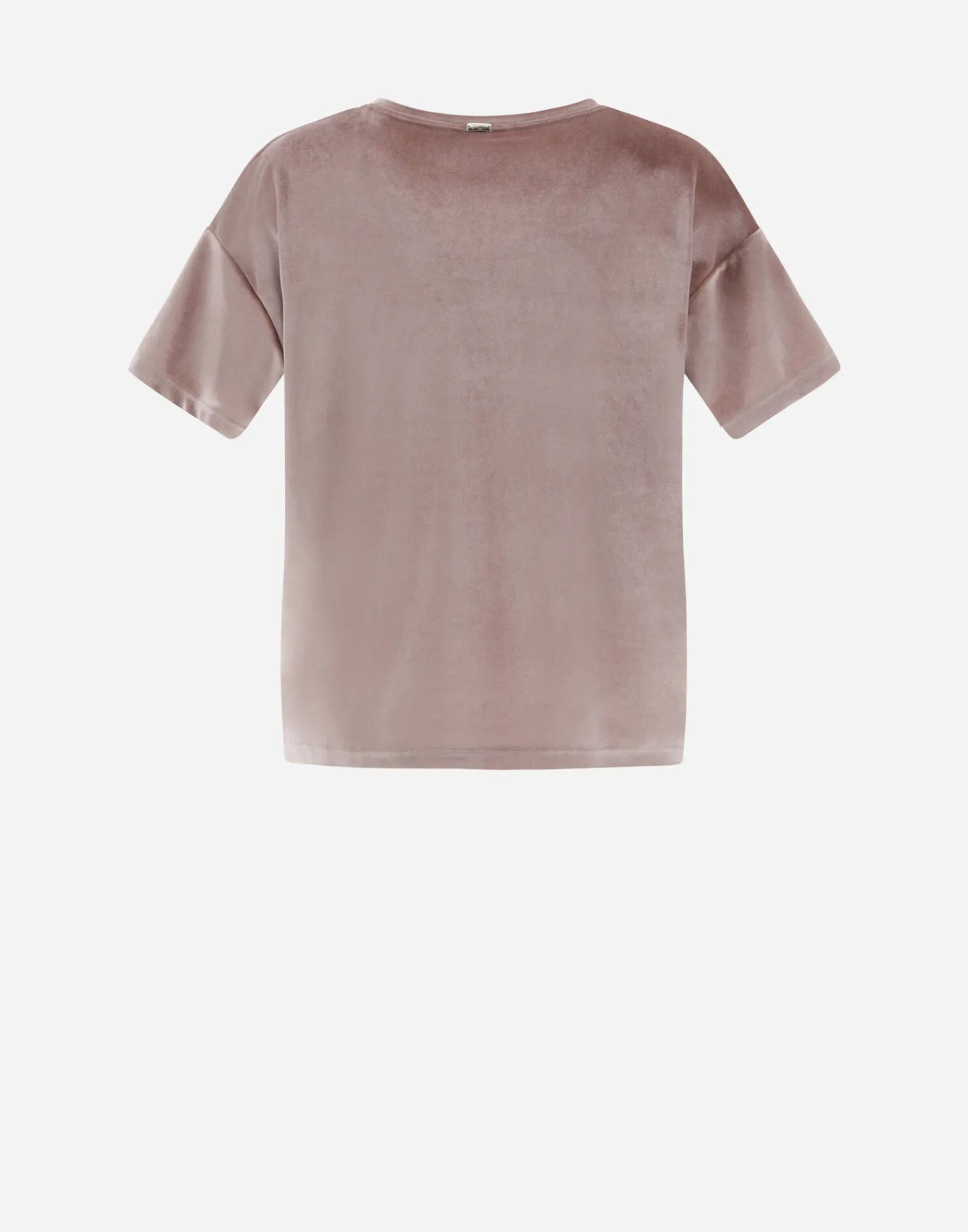 Herno T-Shirts-Resort T-Shirt Aus Glamour Chenille