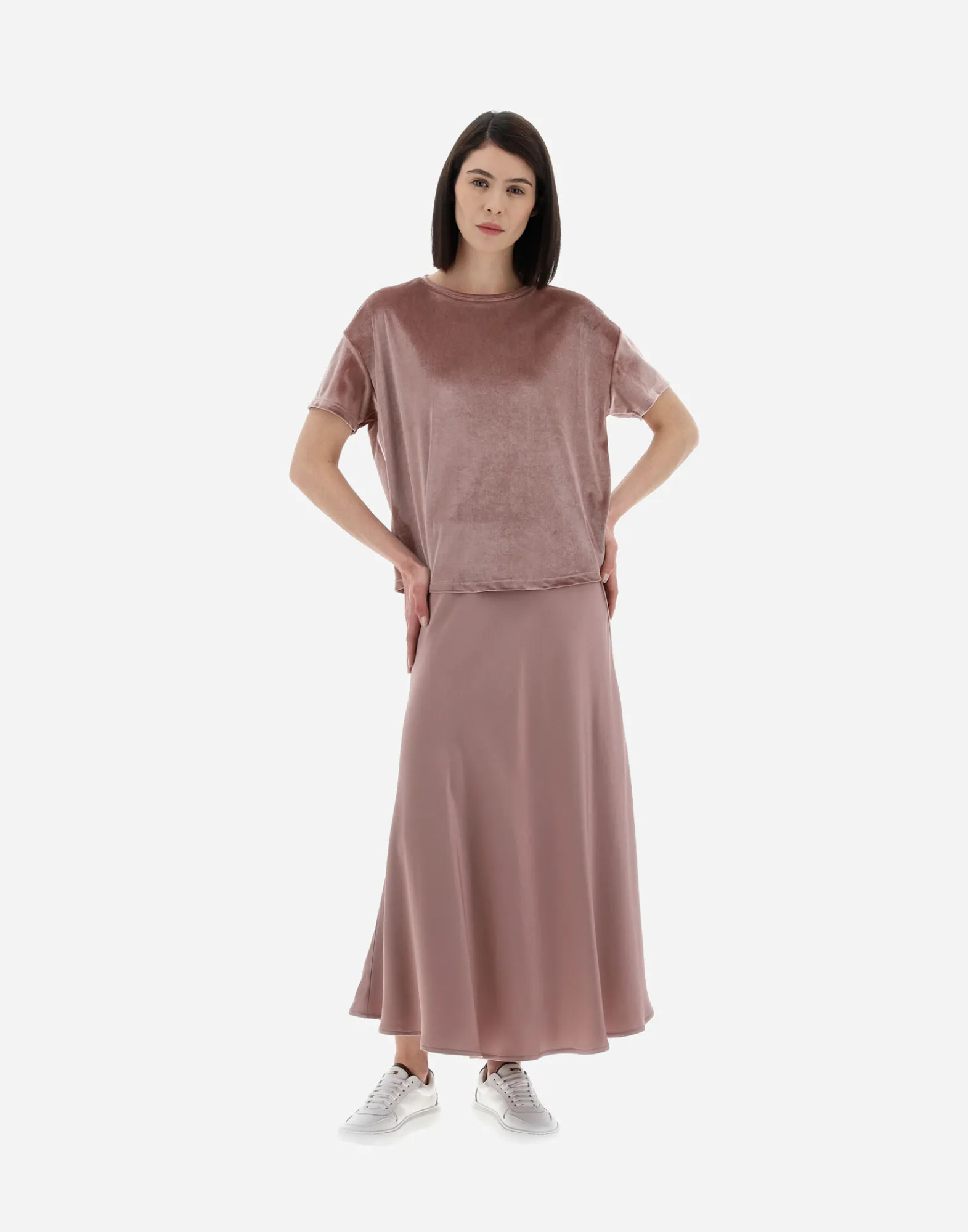 Herno T-Shirts-Resort T-Shirt Aus Glamour Chenille