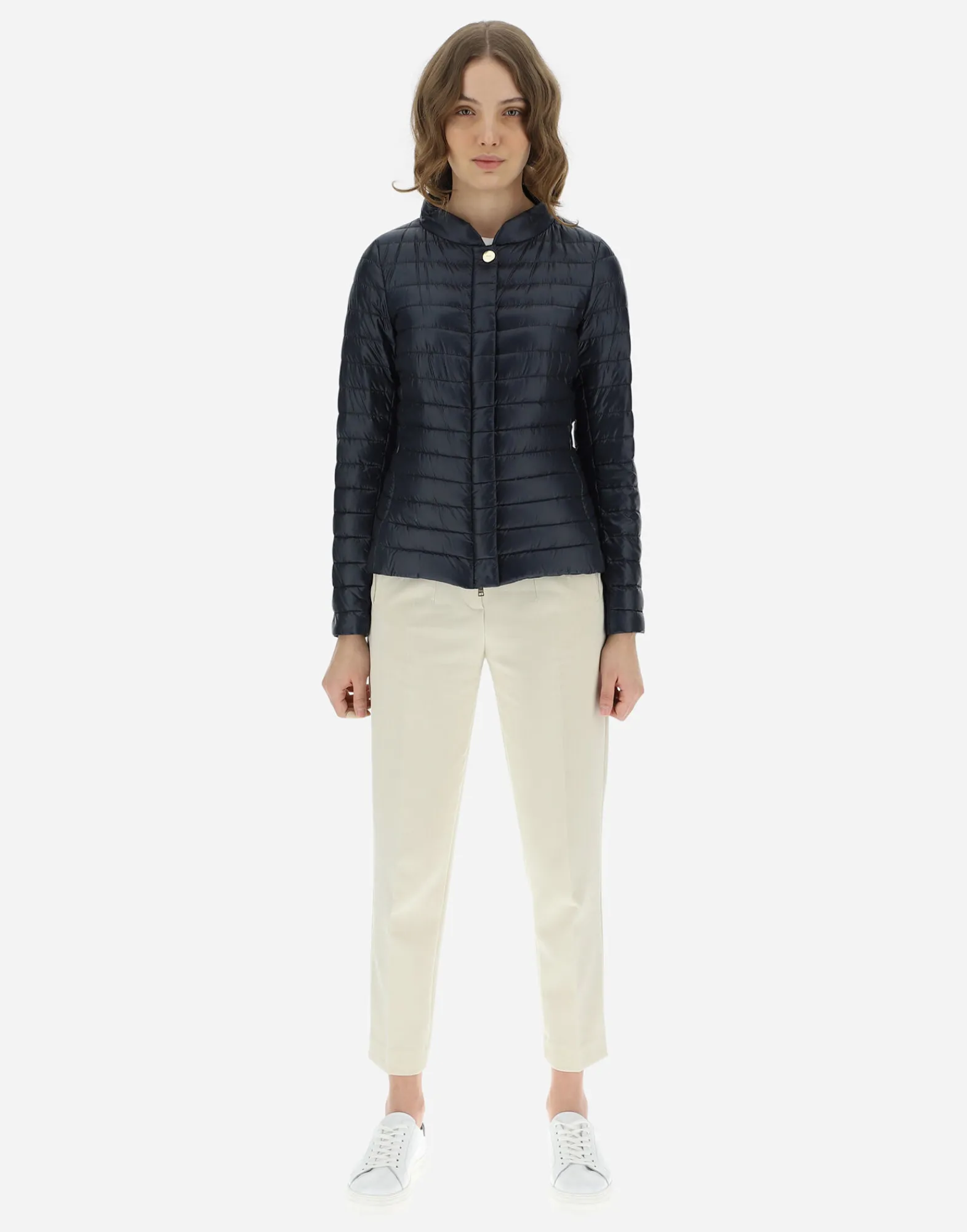 Herno Parka & Jacken-Schmal Geschnittene Jacke Aus Nylon Ultralight Mit Kragen