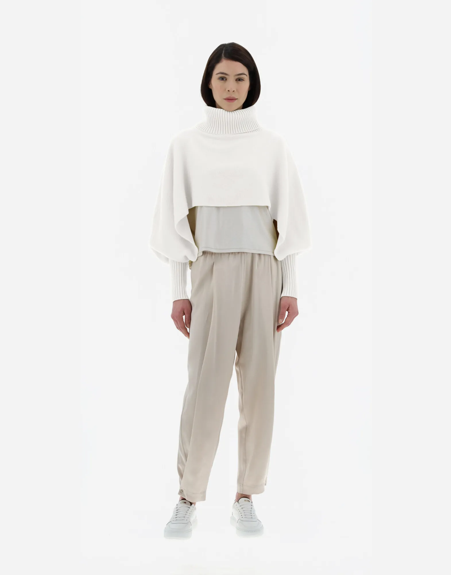 Herno Jacken-Soft Poncho Resort Cropped