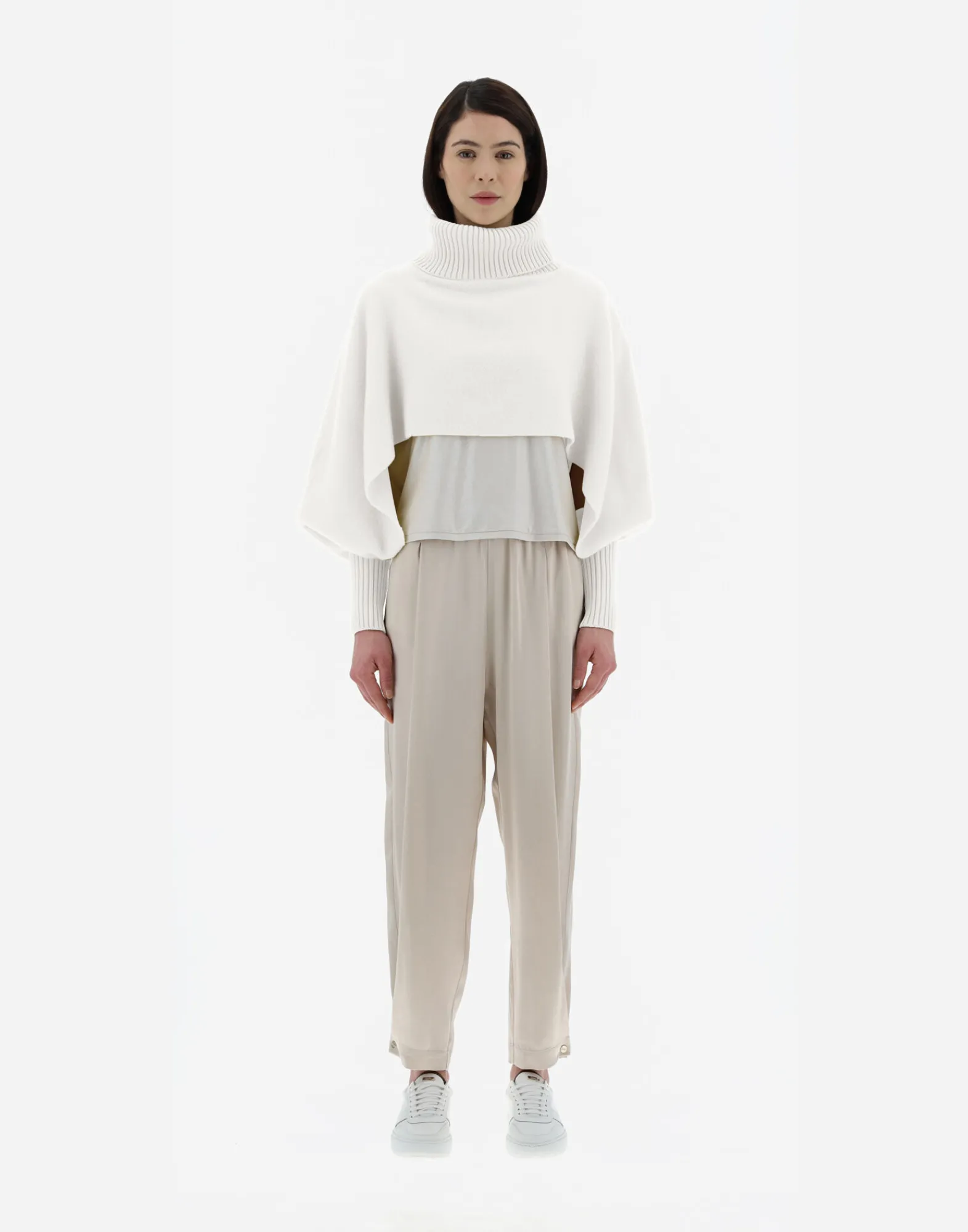 Herno Jacken-Soft Poncho Resort Cropped