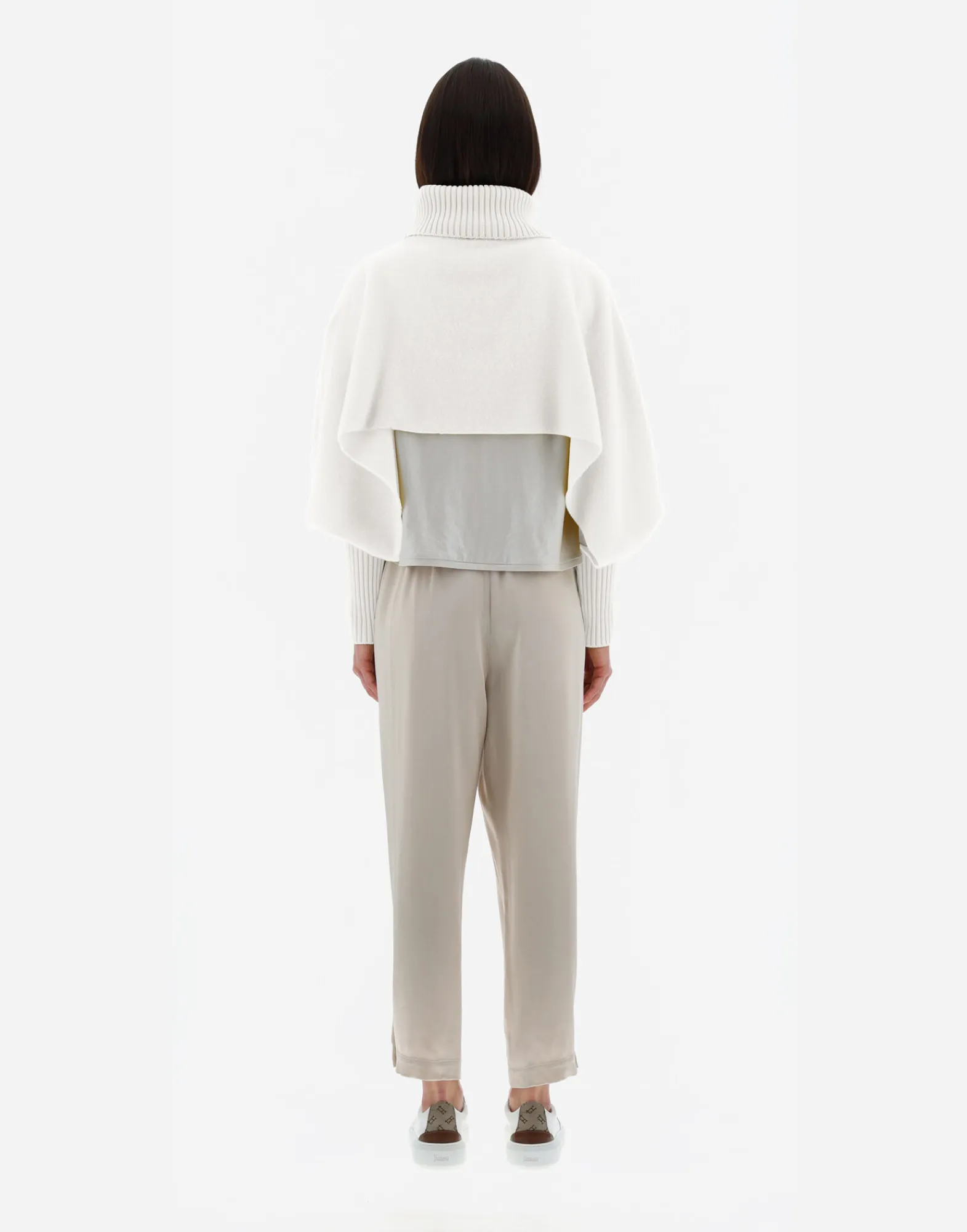 Herno Jacken-Soft Poncho Resort Cropped