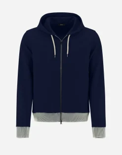 Herno Bomber-Sweatshirt Aus Double Sweater