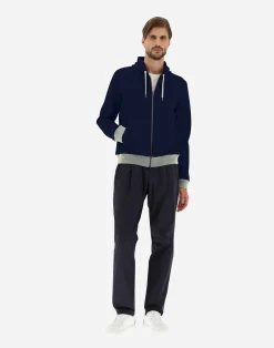Herno Bomber-Sweatshirt Aus Double Sweater