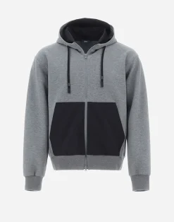 Herno Bomber-Sweatshirt Aus Soft Scuba & Plaster