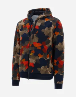 Herno Sweatshirts & Strickjacken-Sweatshirt Aus Spring Camo Sweater