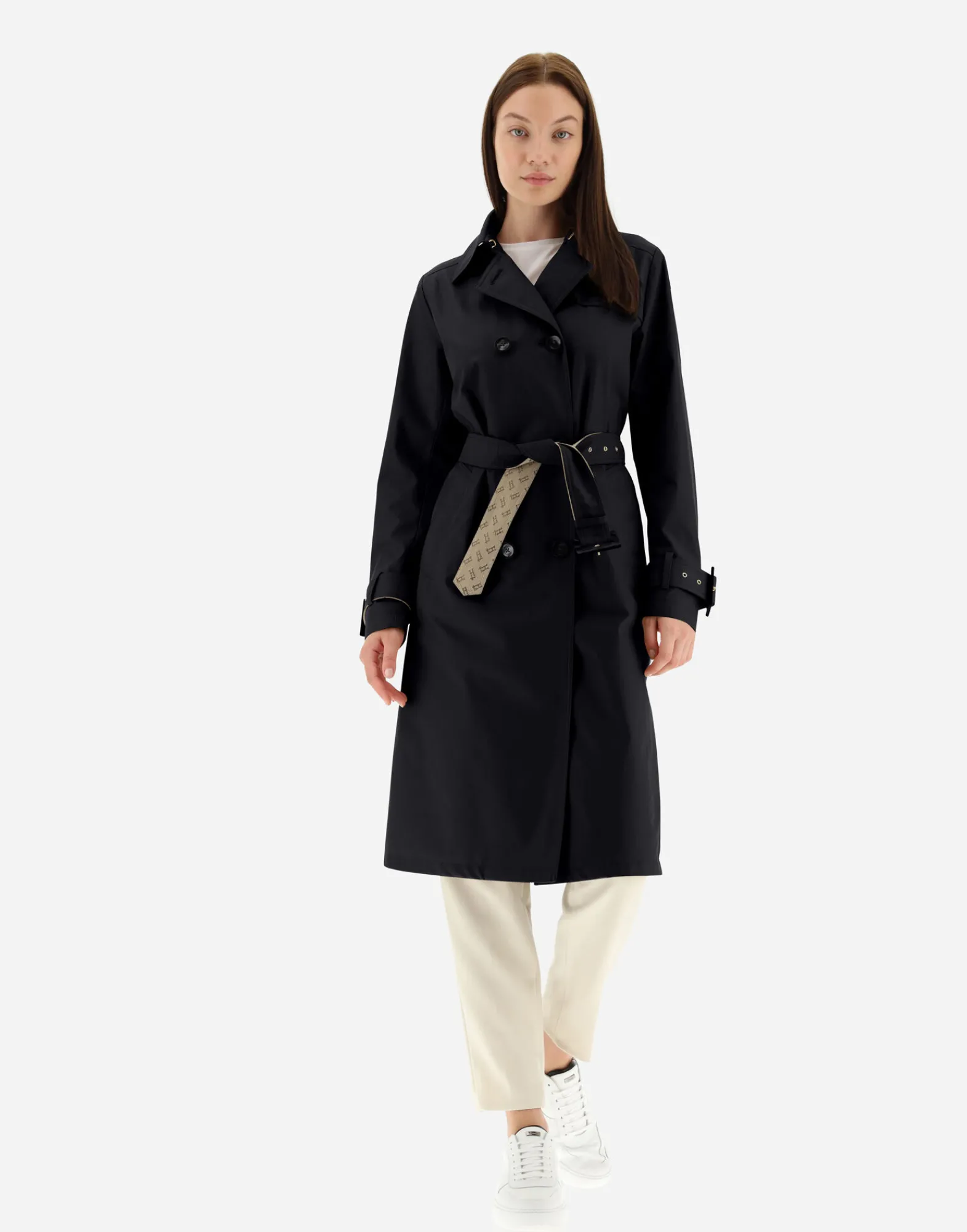 Herno Mäntel & Trenchcoats-Trenchcoat Aus Delon & Monogram