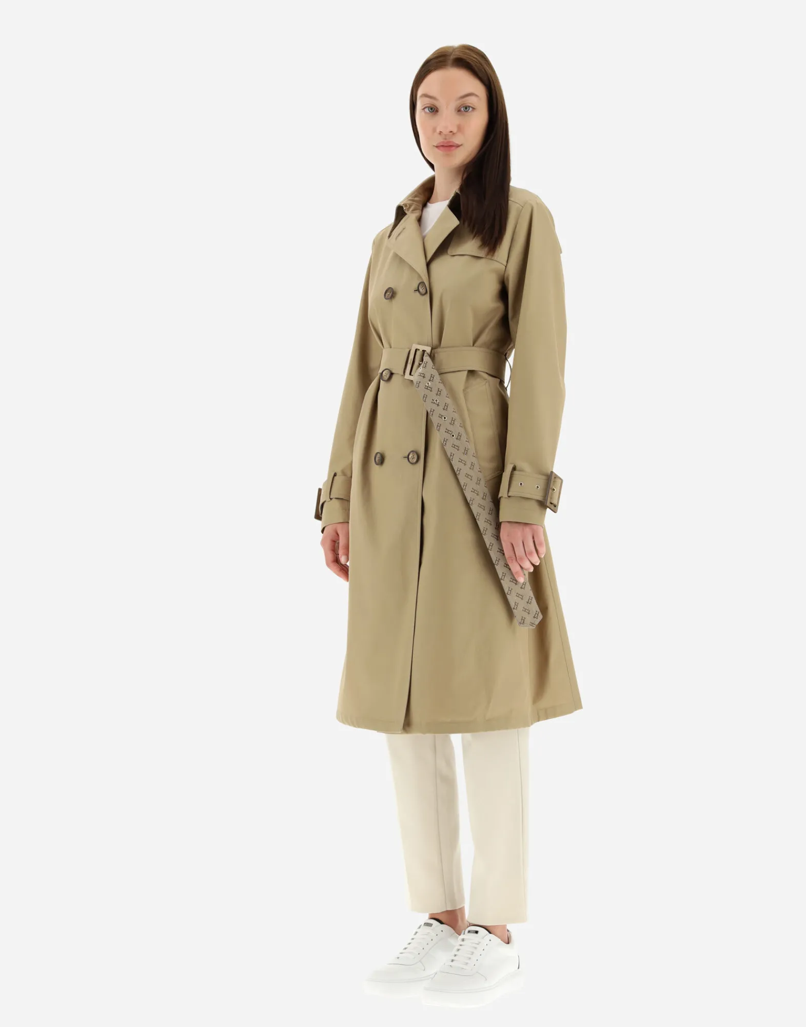 Herno Mäntel & Trenchcoats-Trenchcoat Aus Delon & Monogram