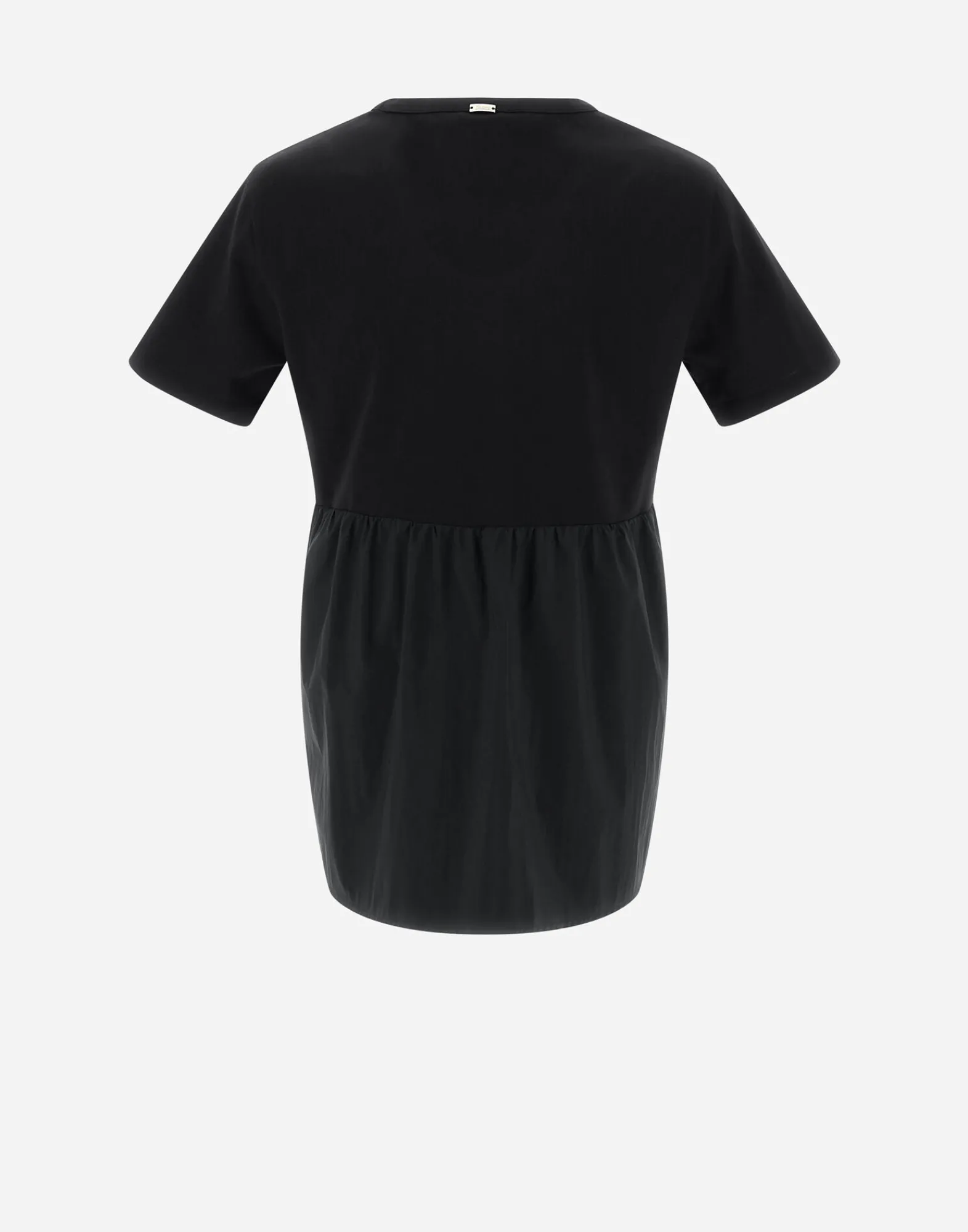 Herno T-Shirts-T-Shirt Aus Chic Cotton Jersey & New Techno Taft