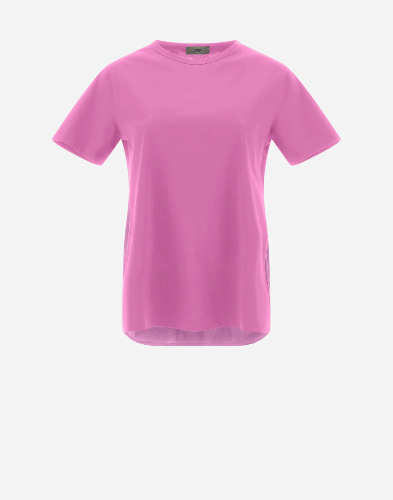 Herno T-Shirts-T-Shirt Aus Chic Cotton Jersey & New Techno Taft