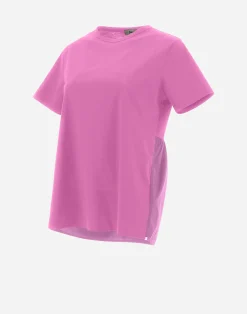 Herno T-Shirts-T-Shirt Aus Chic Cotton Jersey & New Techno Taft