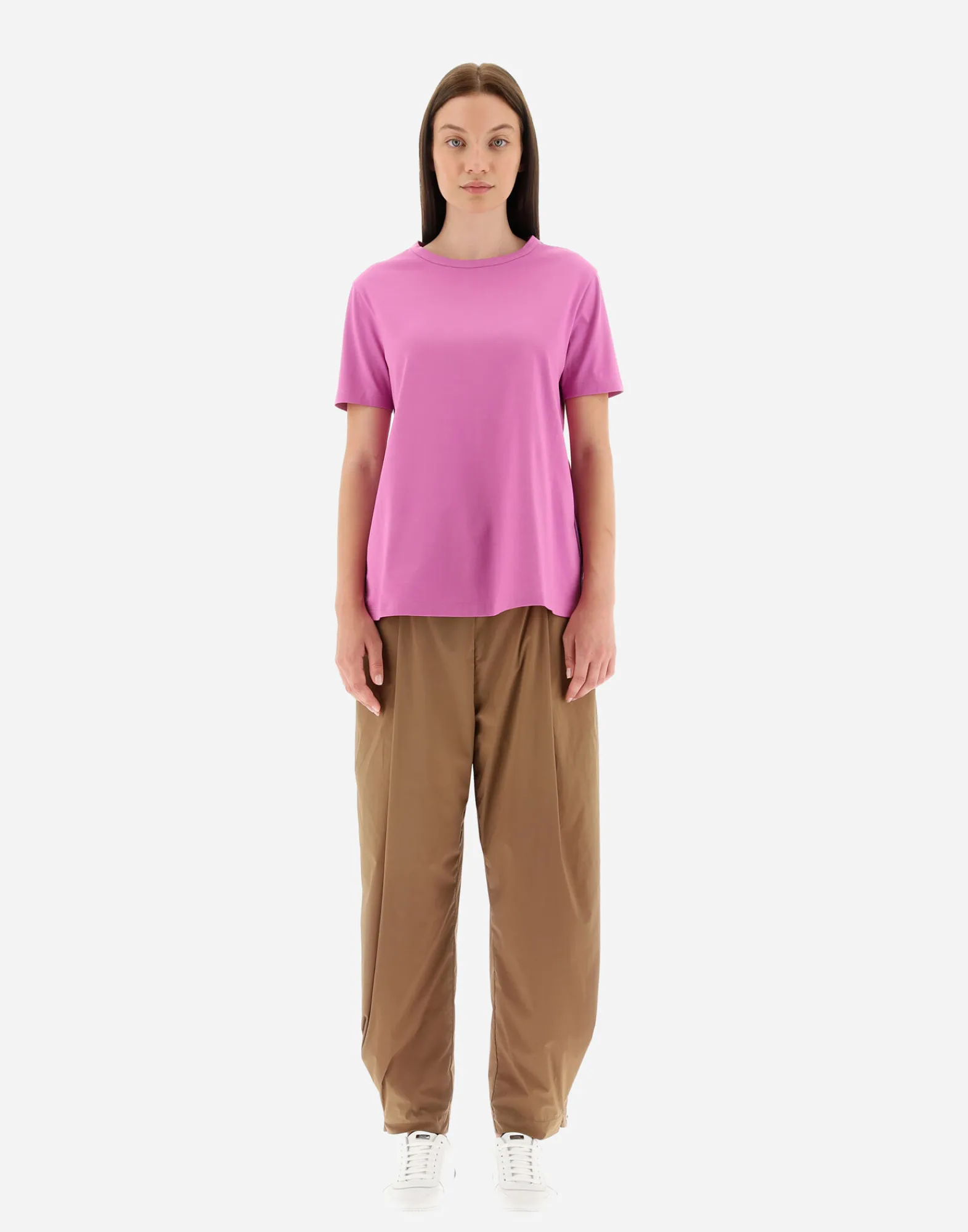 Herno T-Shirts-T-Shirt Aus Chic Cotton Jersey & New Techno Taft
