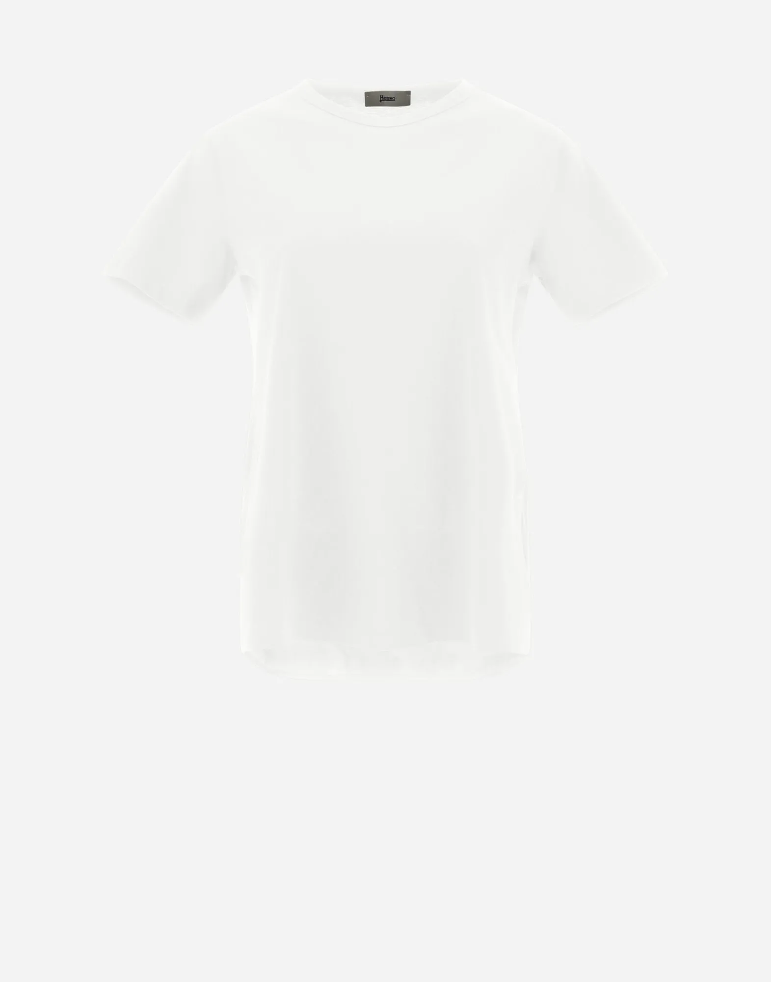 Herno T-Shirts-T-Shirt Aus Chic Cotton Jersey & New Techno Taft