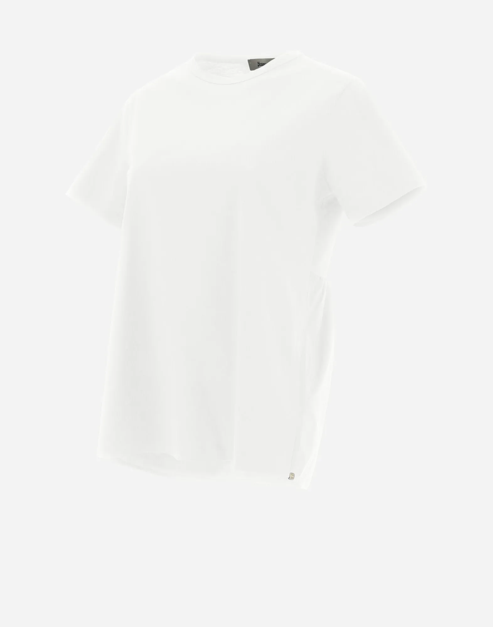 Herno T-Shirts-T-Shirt Aus Chic Cotton Jersey & New Techno Taft