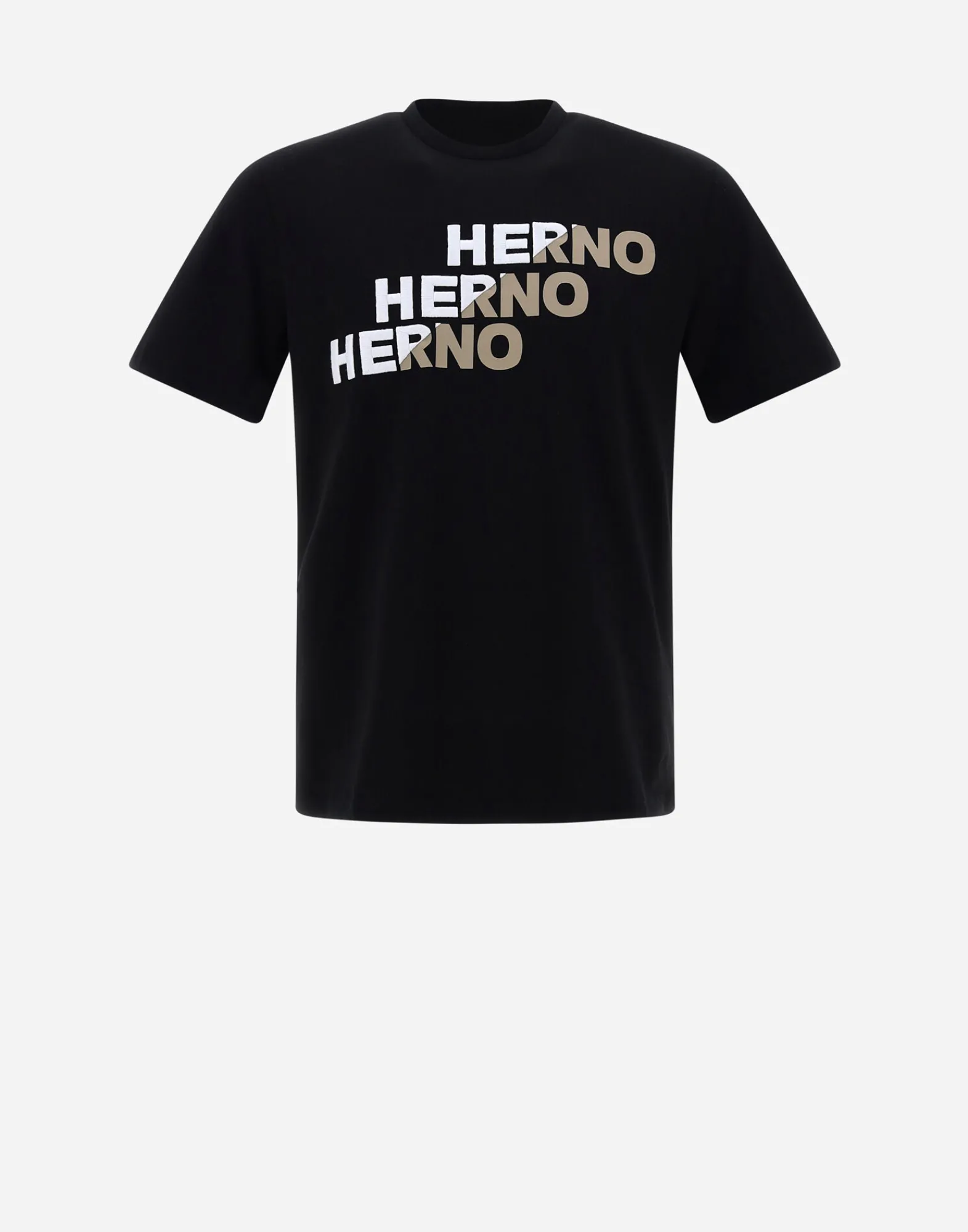 Herno T-Shirt & Polo-Shirts-T-Shirt Aus Compact Jersey