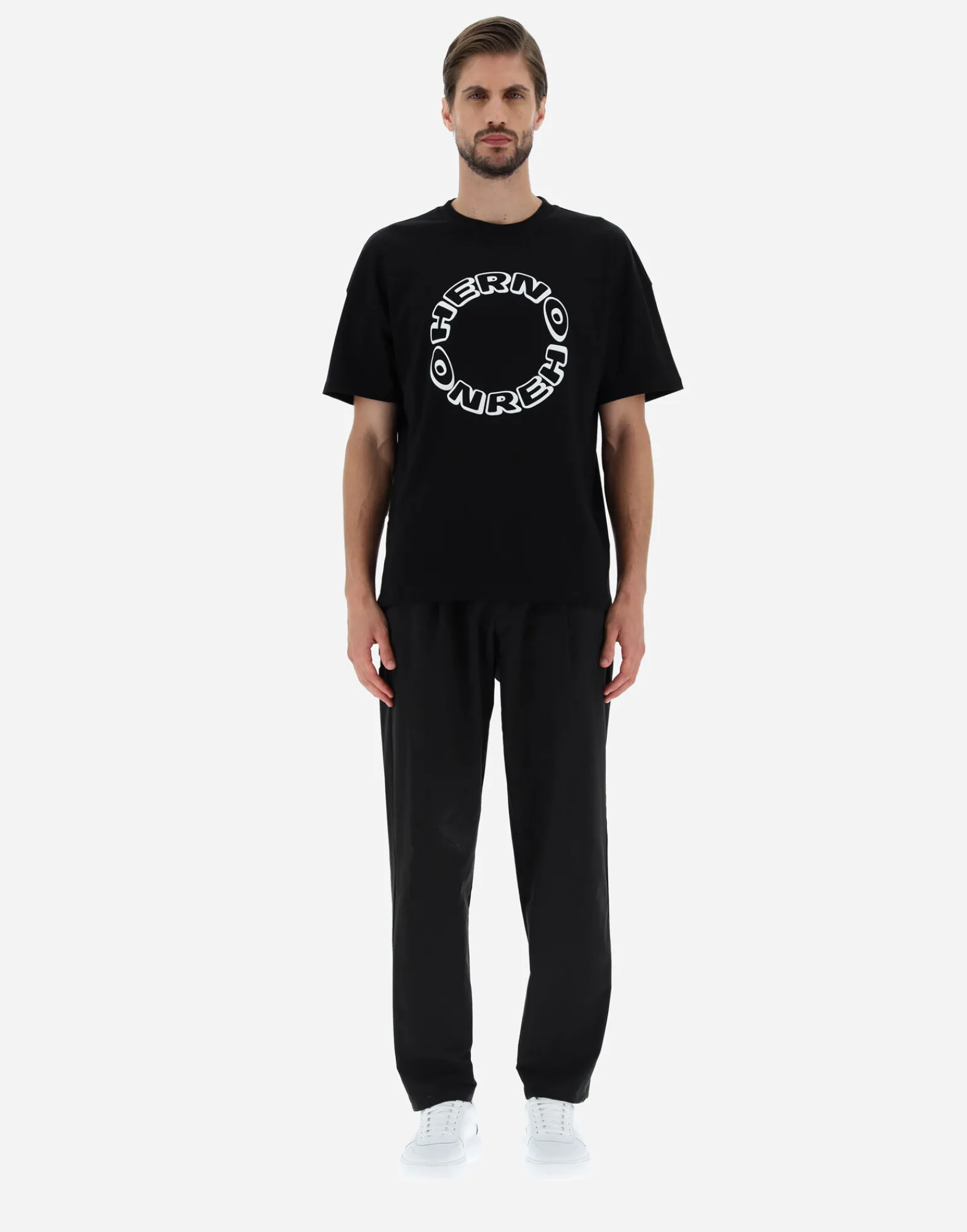 Herno T-Shirt & Polo-Shirts-T-Shirt Aus Compact Jersey