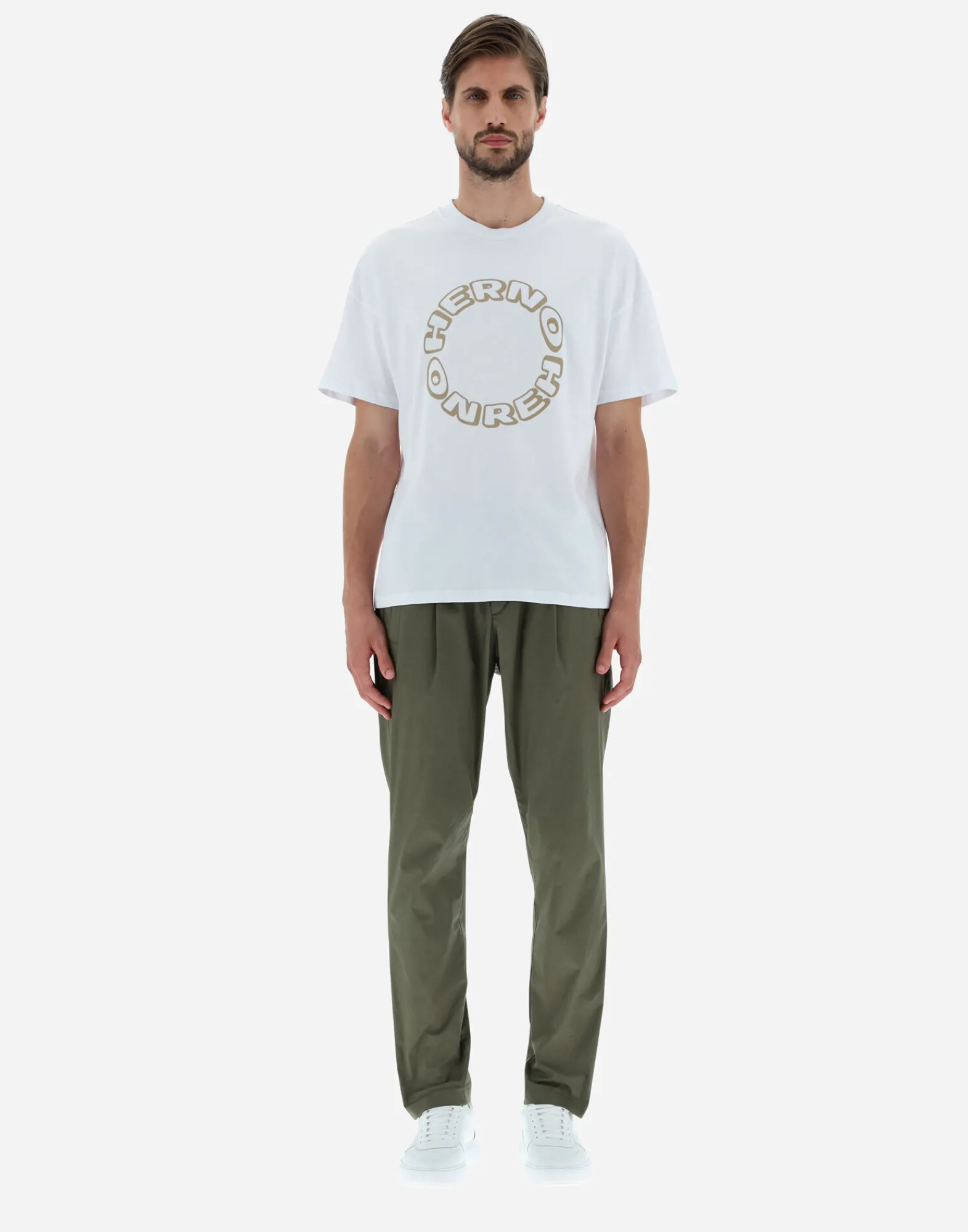 Herno T-Shirt & Polo-Shirts-T-Shirt Aus Compact Jersey