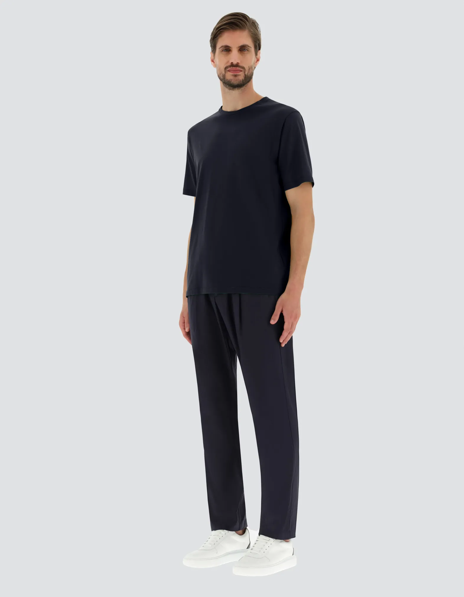 Herno T-Shirt & Polo-Shirts-T-Shirt Aus Crepe-Jersey