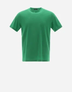 Herno T-Shirt & Polo-Shirts-T-Shirt Aus Crepe-Jersey