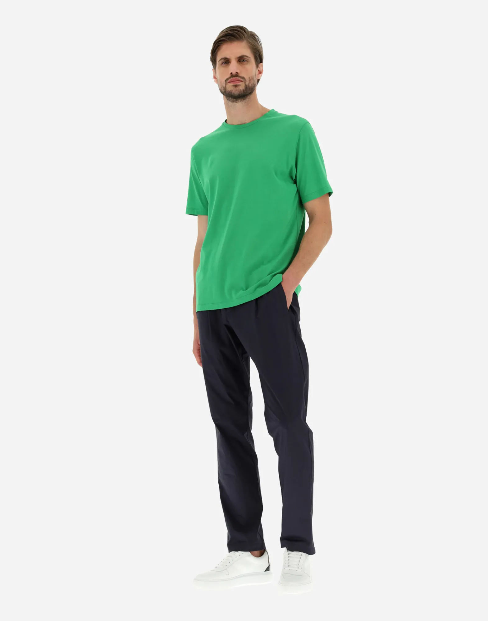 Herno T-Shirt & Polo-Shirts-T-Shirt Aus Crepe-Jersey