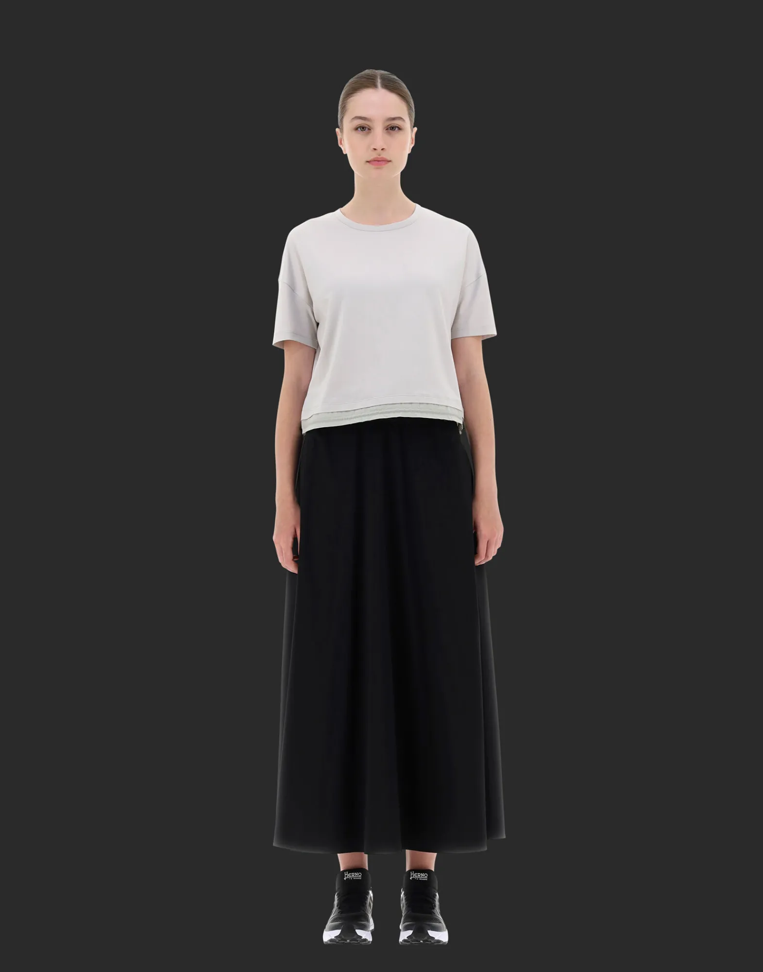 Herno T-Shirts-T-Shirt Aus Dynamic Interlock Und Light Opalescent