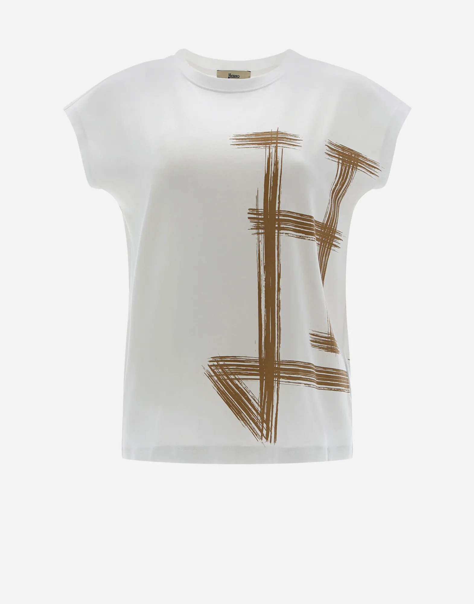 Herno T-Shirts-T-Shirt Aus Interlock-Jersey Mit Kimono-Armeln