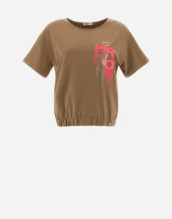Herno T-Shirts-T-Shirt Aus Interlock-Jersey Mit Stickerei