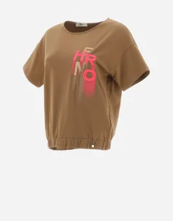 Herno T-Shirts-T-Shirt Aus Interlock-Jersey Mit Stickerei