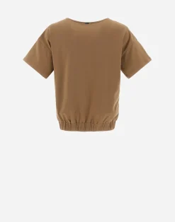 Herno T-Shirts-T-Shirt Aus Interlock-Jersey Mit Stickerei