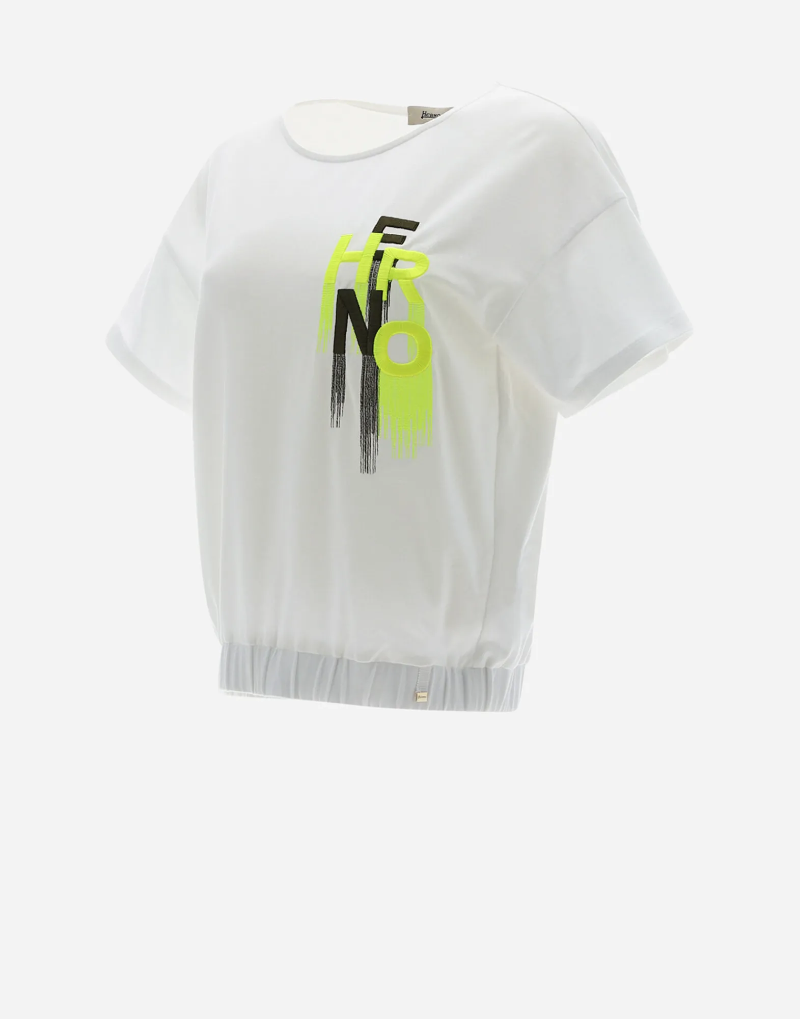 Herno T-Shirts-T-Shirt Aus Interlock-Jersey Mit Stickerei