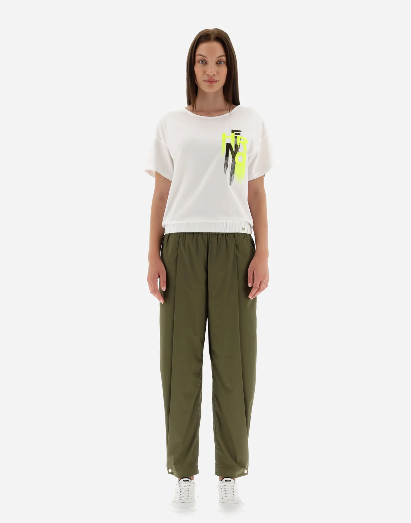 Herno T-Shirts-T-Shirt Aus Interlock-Jersey Mit Stickerei