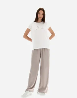 Herno T-Shirts-T-Shirt Aus Interlock-Jersey Mit Strass