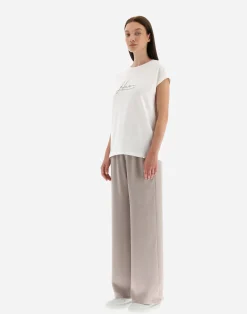 Herno T-Shirts-T-Shirt Aus Interlock-Jersey Mit Strass
